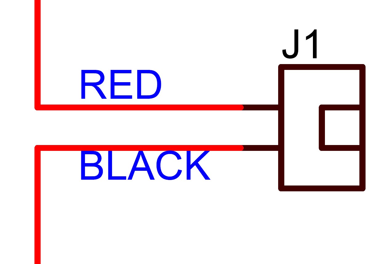 click to enlarge Single AA battery holder J1
Schematic Diagram Symbol
