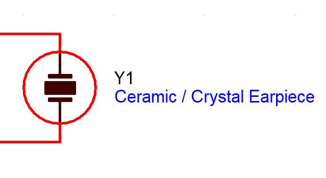 click to enlarge High impedance piezo
cermamic crystal earpiece earphone as used in the HJW
Electronics crystal set radio kit.