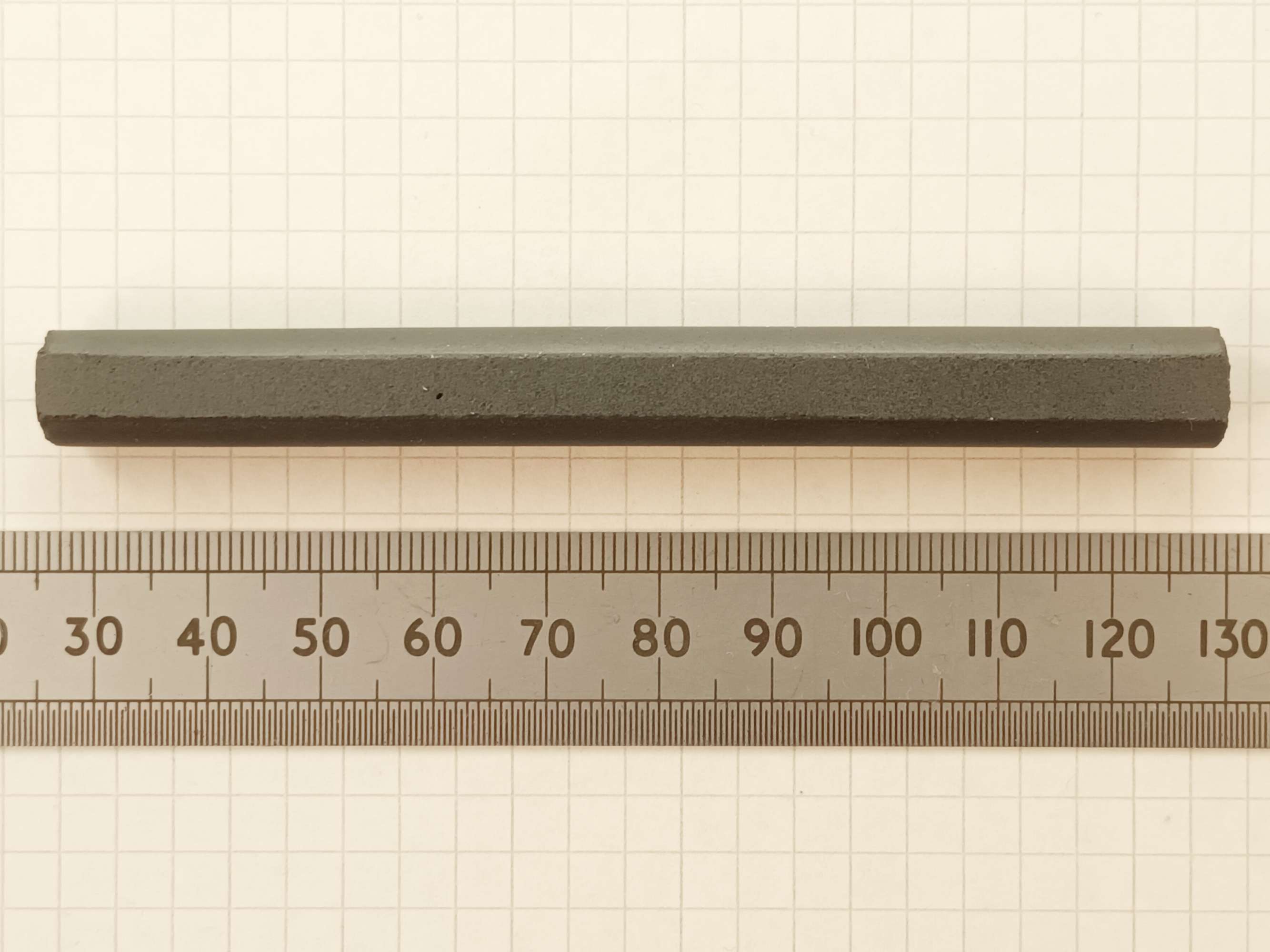 click to enlarge Bare ferrite rod as used in
the HJW Electronics sensitive crystal set