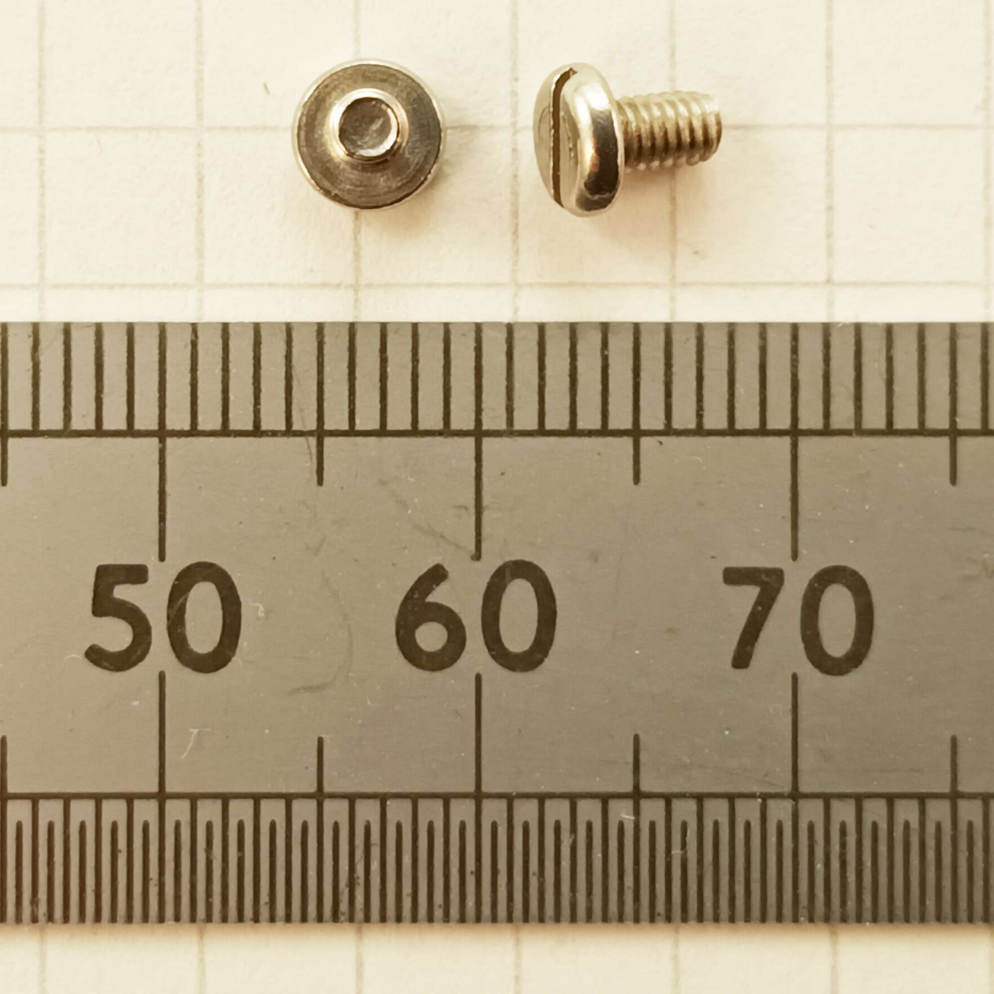 click to enlarge 2 M2.5 4mm length screws