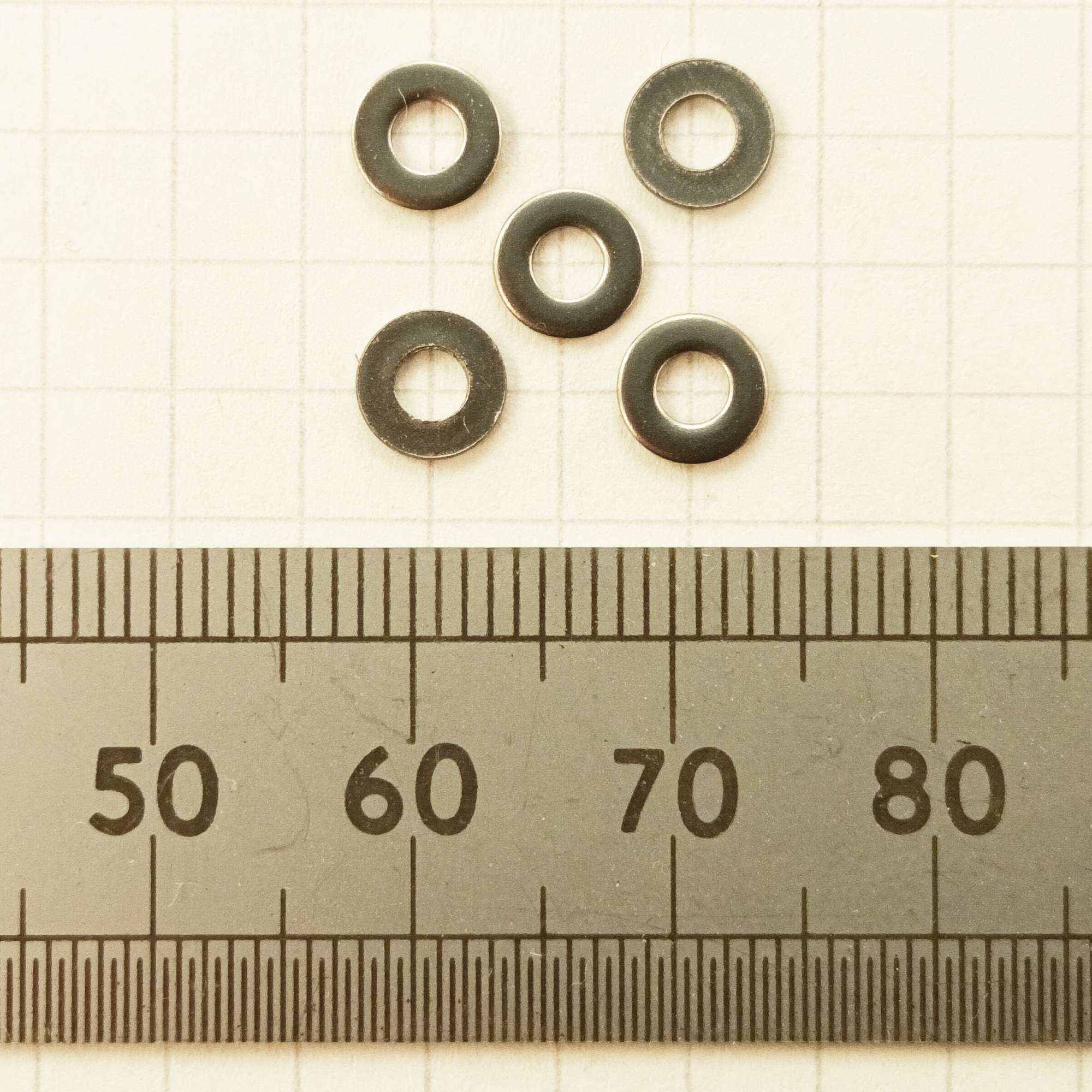 click to enlarge 5 M2.5 Flast Metric Steel
Washers