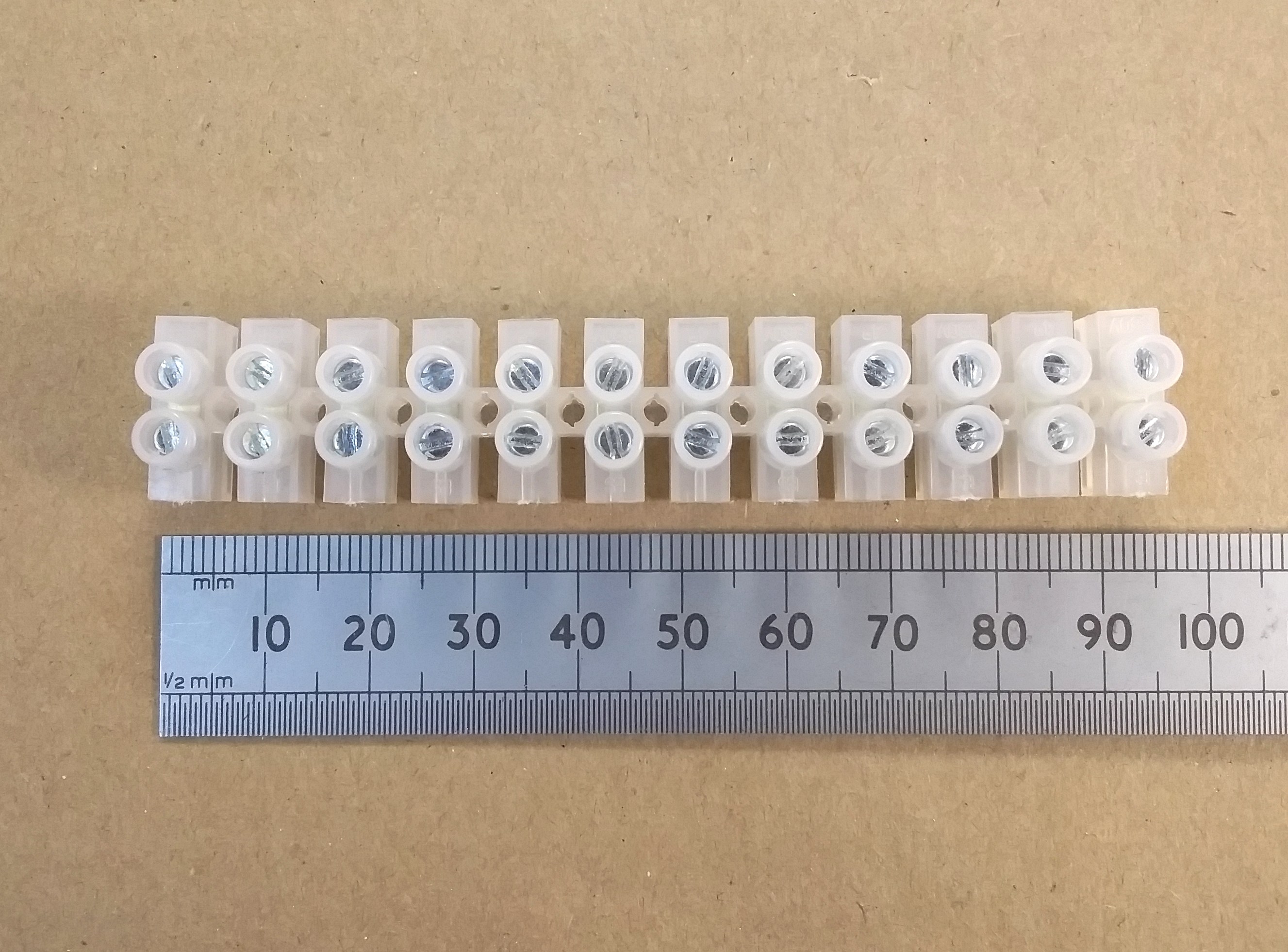 click to enlarge 3 Amp Terminal Strip