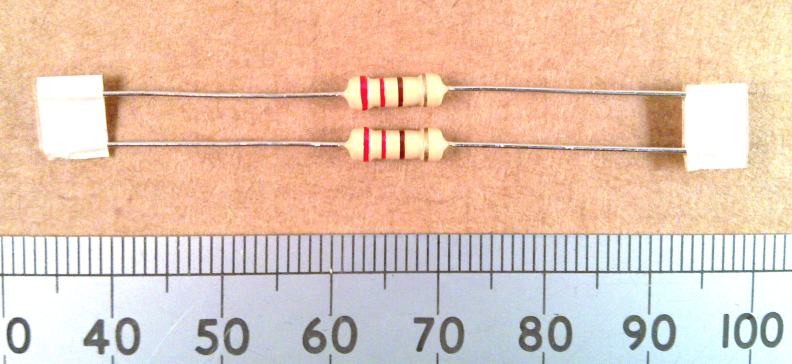 Resistor, 220R,
          0.5W