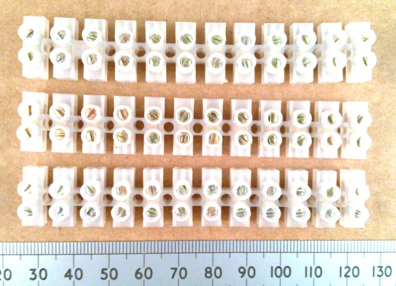 12-Way 3A Terminal
          Strips or Choccy-Block