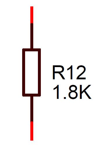 1.8K Ohm Resistor
      Schematic Symbol