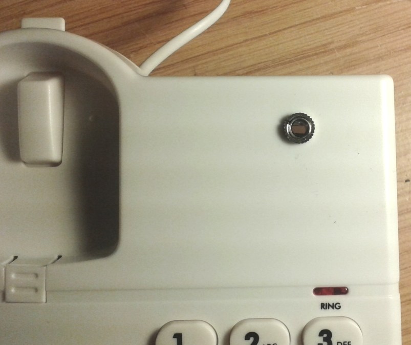 Jack Socket
            Fitted in the Top of the Telephone